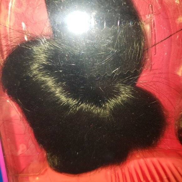 Black Vintage 1994 Cut and Style Barbie Attachable Hair Refills Set New/NOS - Picture 3 of 3